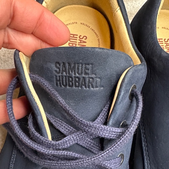 Samuel Hubbard Free Oxford Men's Navy Nubuck Leather Boots Size 10 , 43.5 - Picture 4 of 12